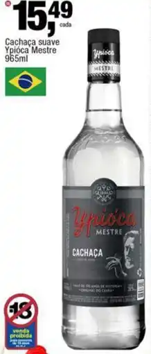 Frangolândia Cachaça suave Ypióca Mestre oferta