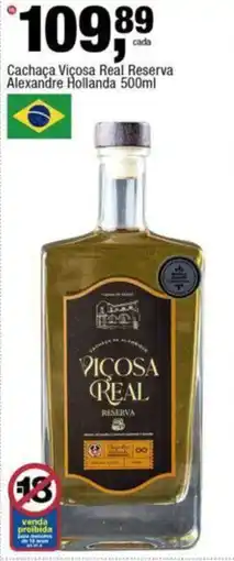 Frangolândia Cachaça Viçosa Real Reserva Alexandre Hollanda oferta