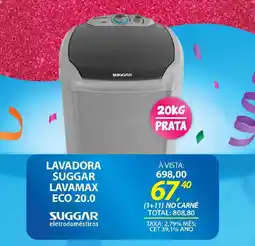 Lojas Cem Lavadora suggar lavamax eco 20.0 oferta