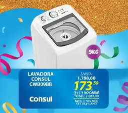 Lojas Cem Lavadora consul cwb09bb oferta