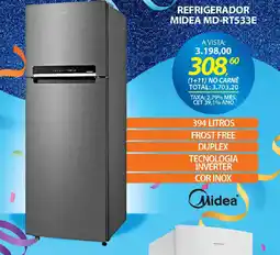 Lojas Cem Refrigerador midea md-rt533e oferta