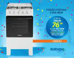 Lojas Cem Fogão itatiaia star new oferta