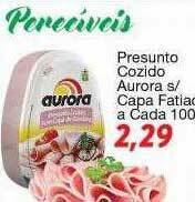 Chama Supermercados Presunto Cozido Aurora S Capa Fatiado oferta