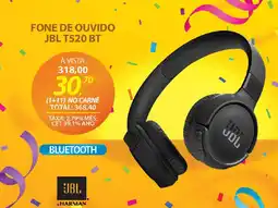 Lojas Cem Fone de ouvido jbl t520 bt oferta