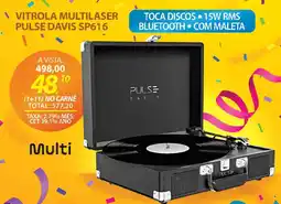 Lojas Cem Vitrola multilaser pulse davis sp616 oferta