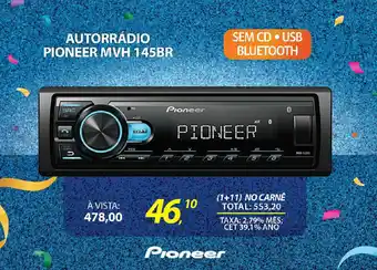 Lojas Cem Autorrádio pioneer mvh 145br oferta