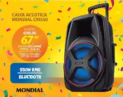 Lojas Cem Caixa acústica mondial cm550 oferta