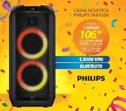 Lojas Cem Caixa acústica philips tax4209 oferta