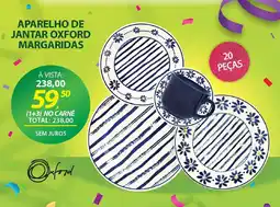 Lojas Cem Aparelho de jantar oxford margaridas oferta