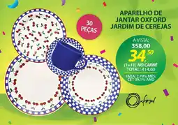 Lojas Cem Aparelho de jantar oxford jardim de cerejas oferta