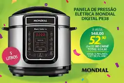 Lojas Cem Panela de pressão elétrica mondial digital pe38 oferta