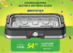 Lojas Cem Churrasqueira elétrica britânia bcq40 oferta