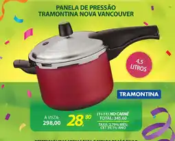 Lojas Cem Panela de pressão tramontina nova vancouver oferta