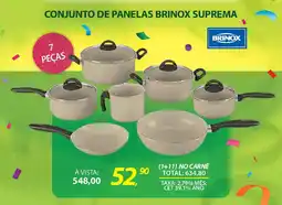 Lojas Cem Conjunto de panelas brinox suprema oferta