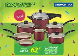 Lojas Cem Conjunto de panelas tramontina turim oferta