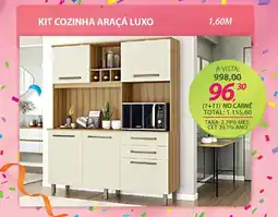 Lojas Cem Kit cozinha araçá luxo oferta