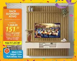 Lojas Cem Rack suspenso ativo oferta