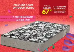Lojas Cem Colchão 0,88m ortobom ultra oferta