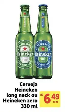 Mercado Extra Cerveja Heineken long neck ou Heineken zero oferta