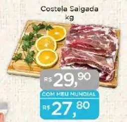 Supermercados Mundial Costela Salgada oferta