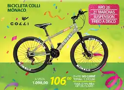 Lojas Cem Bicicleta colli mônaco oferta
