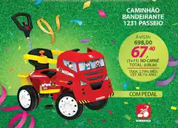 Lojas Cem Caminhão bandeirante 1231 passeio oferta
