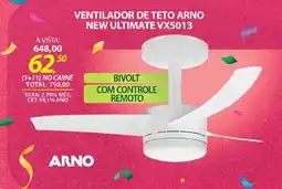 Lojas Cem Ventilador de teto arno new ultimate vx5013 oferta