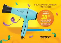 Lojas Cem Secador de cabelos taiff style oferta