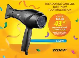 Lojas Cem Secador de cabelos taiff new tourmaline ion oferta