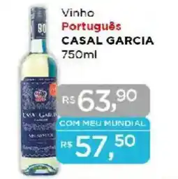 Supermercados Mundial Vinho Português CASAL GARCIA oferta