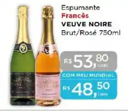 Supermercados Mundial Espumante Francês VEUVE NOIRE oferta