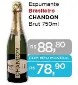 Supermercados Mundial Espumante Brasileiro CHANDON Brut oferta