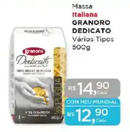 Supermercados Mundial Massa Italiana GRANORO DEDICATO oferta