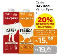 Supermercados Mundial Caldo DAVOZZI Vários Tipos oferta
