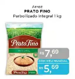 Supermercados Mundial Arroz PRATO FINO Parboilizado Integral oferta