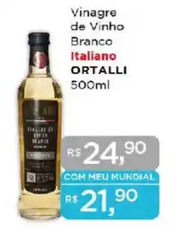 Supermercados Mundial Vinagre de Vinho Branco Italiano ORTALLI oferta