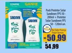 Proença Supermercados Pack Protetor Solar Sundown oferta