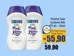 Proença Supermercados Protetor Solar Sundown Kids FPS 60 oferta