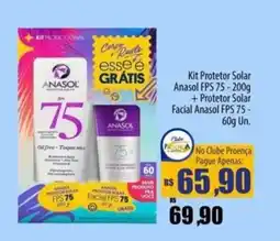 Proença Supermercados Kit Protetor Solar Anasol FPS 75 + Protetor Solar Facial Anasol FPS 75 oferta