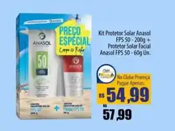 Proença Supermercados Kit Protetor Solar Anasol FPS 50+ Protetor Solar Facial Anasol FPS 50 oferta