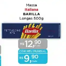 Supermercados Mundial Massa Italiana BARILLA Longas oferta