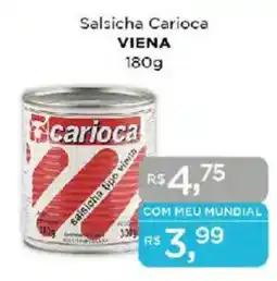 Supermercados Mundial Salsicha Carioca VIENA oferta