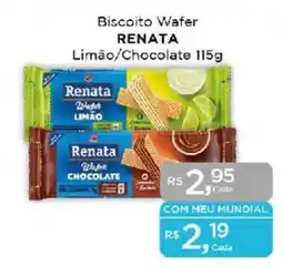 Supermercados Mundial Biscoito Wafer RENATA oferta
