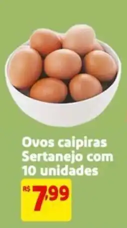 Mercado Extra Ovos caipiras Sertanejo oferta