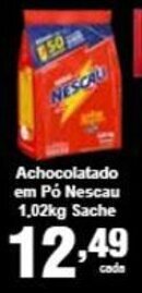 Rossi Supermercado Achocolatado em po Nescau 1.02kg sache oferta