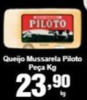 Rossi Supermercado Queijo Mussarela Piloto peca 1kg oferta