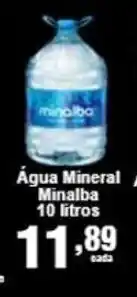 Rossi Supermercado Agua Mineral Minalba 10L oferta