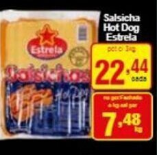 Rossi Supermercado Salsicha Hot Dog Estrela 1kg oferta