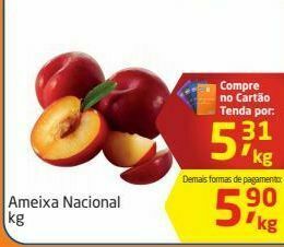Tenda Atacado Ameixa nacional kg oferta