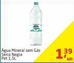 Água mineral sem gás serra negra 1.5l
